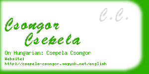csongor csepela business card
